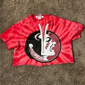 FSU Tie-Dye Crop Top